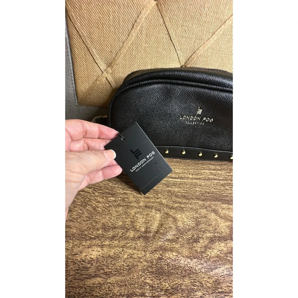 NWT London Fog Nora Studded Cosmetic/Toiletry Bag